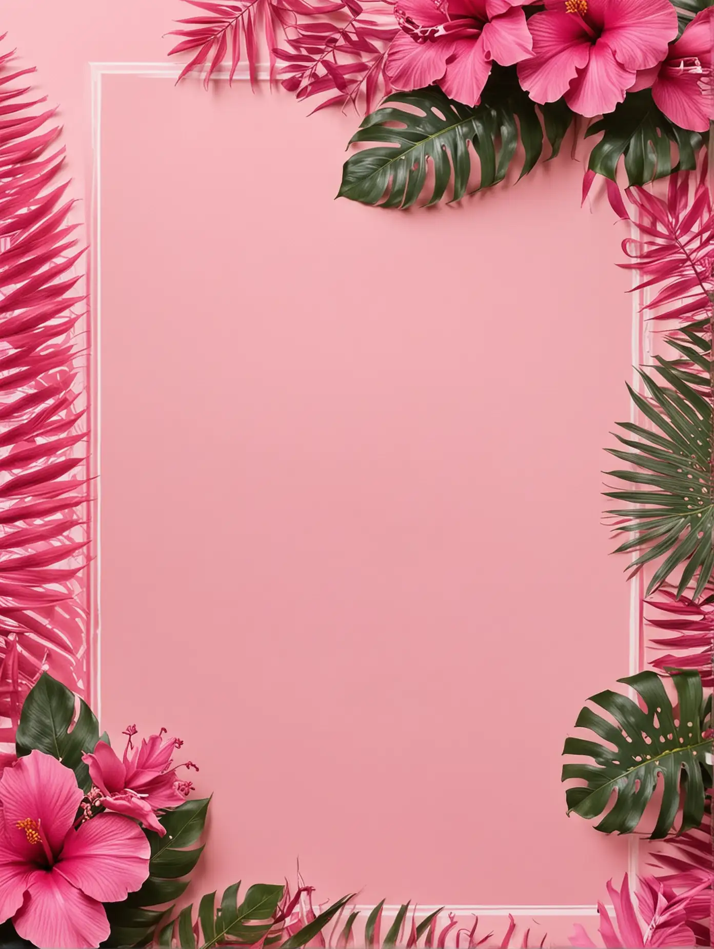 Tropical Paradise with Vibrant Pink Shades