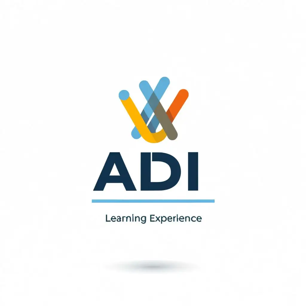 a logo design,with the text "ALDI", main symbol:Fun & Dynamic learning Experience,Minimalistic,be used in Education industry,clear background