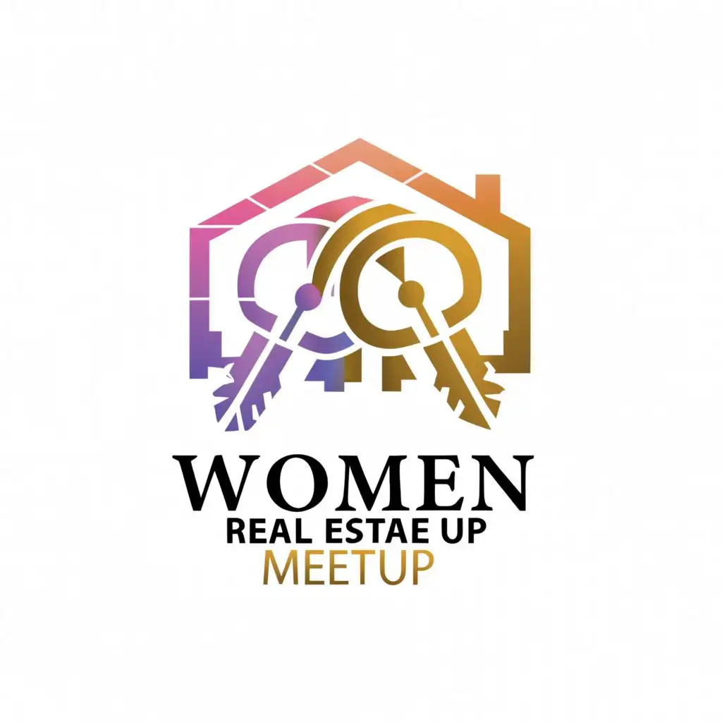 LOGO-Design-for-Women-Real-Estate-Meet-Up-Modern-Bold-Typography-with-Iconic-Property-Imagery-on-a-Clear-Background