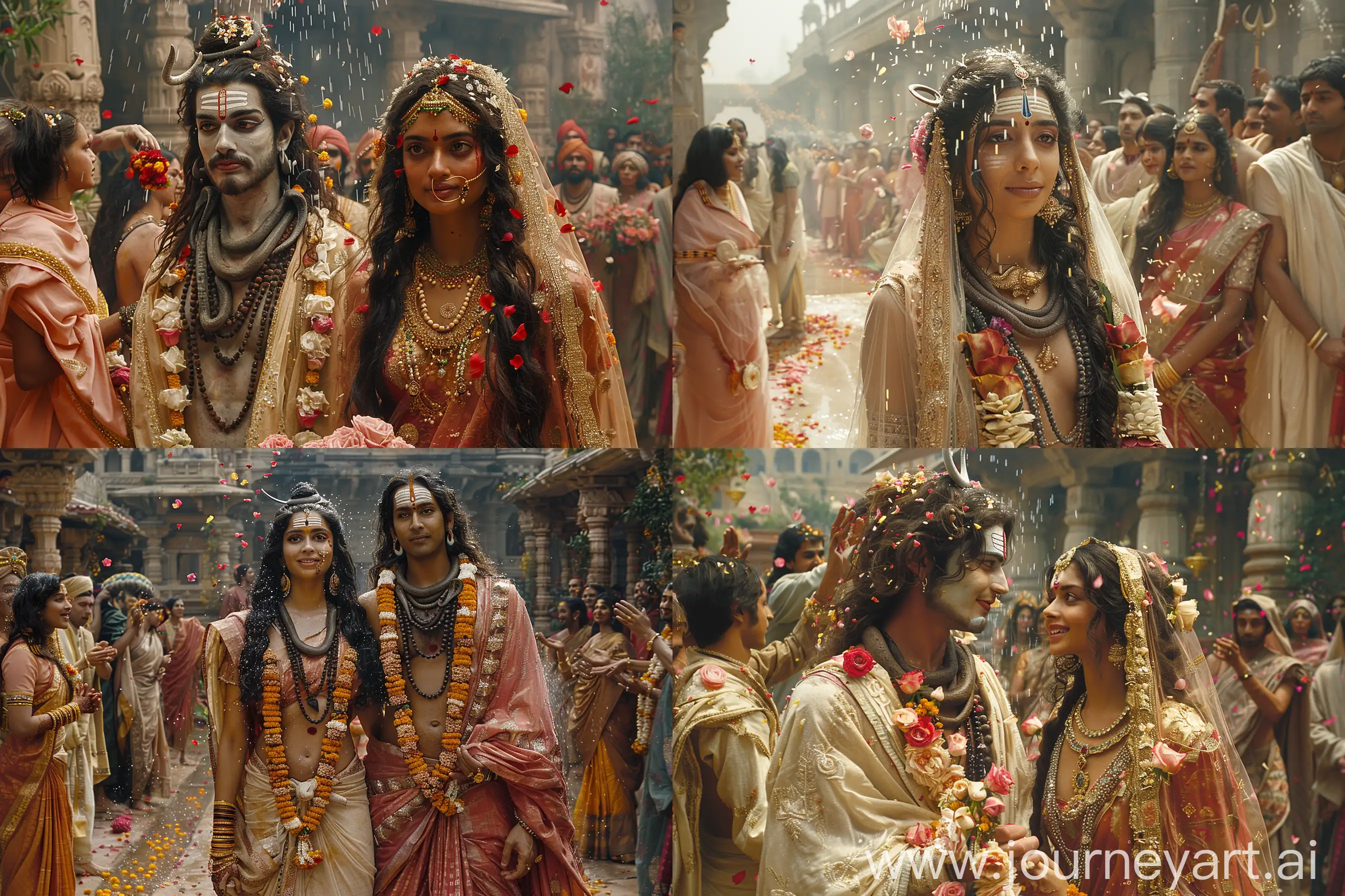 Lavish-Ancient-Indian-Wedding-Ceremony-of-Lord-Shiva-and-Goddess-Parvati