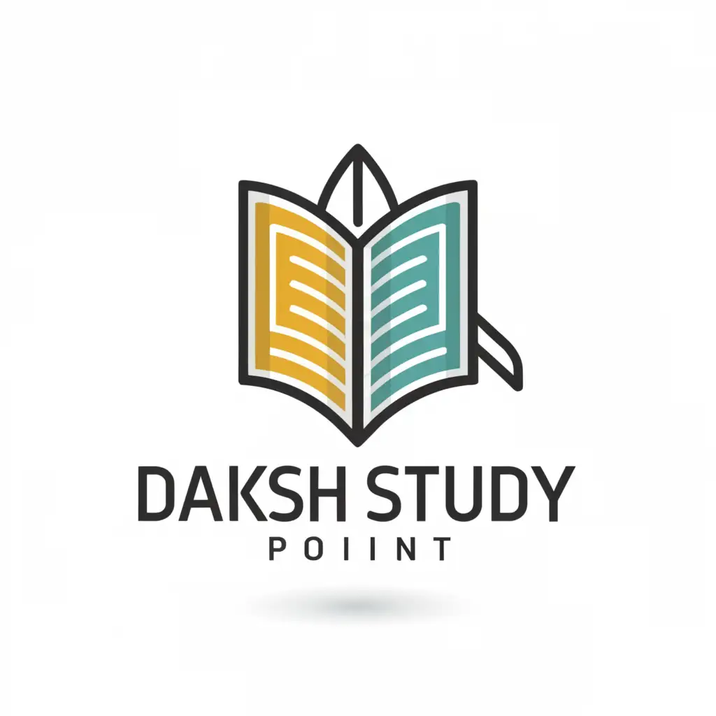 a logo design,with the text "Daksh Study Point", main symbol:Education,Moderate,be used in Education industry,clear background