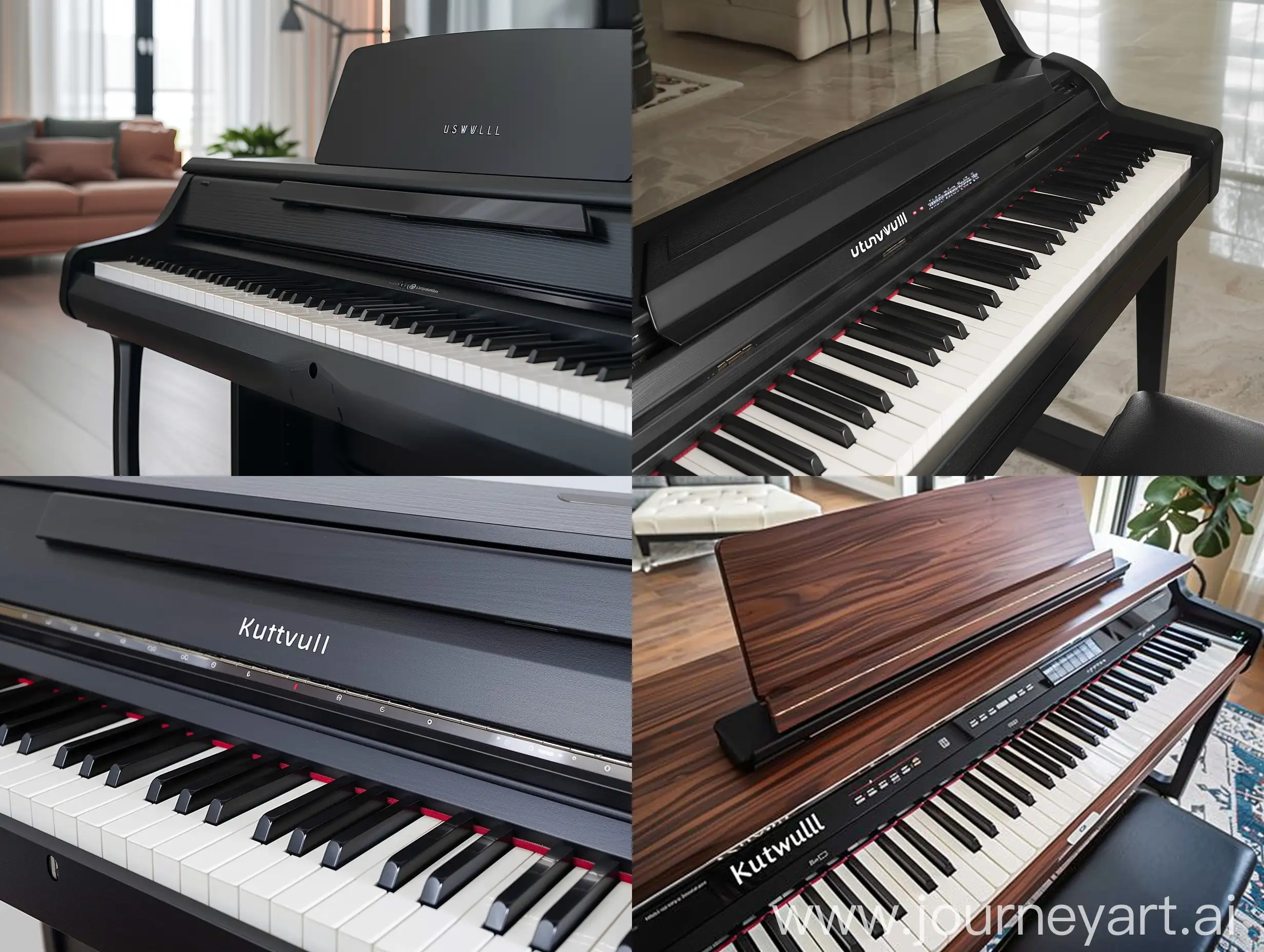 Kurzweil-230-Digital-Piano-in-Home-Setting-with-Furniture