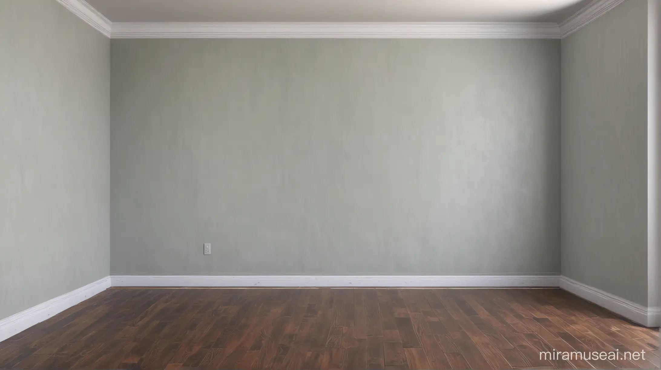 Realistic Colored Wall in an Empty Room Capturing Ambiance and Texture
