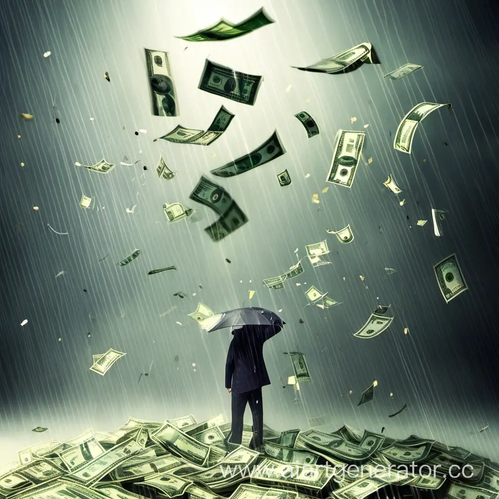 Lavish-Money-Rain-Shower-Wealthy-Celebration-in-Golden-Downpour