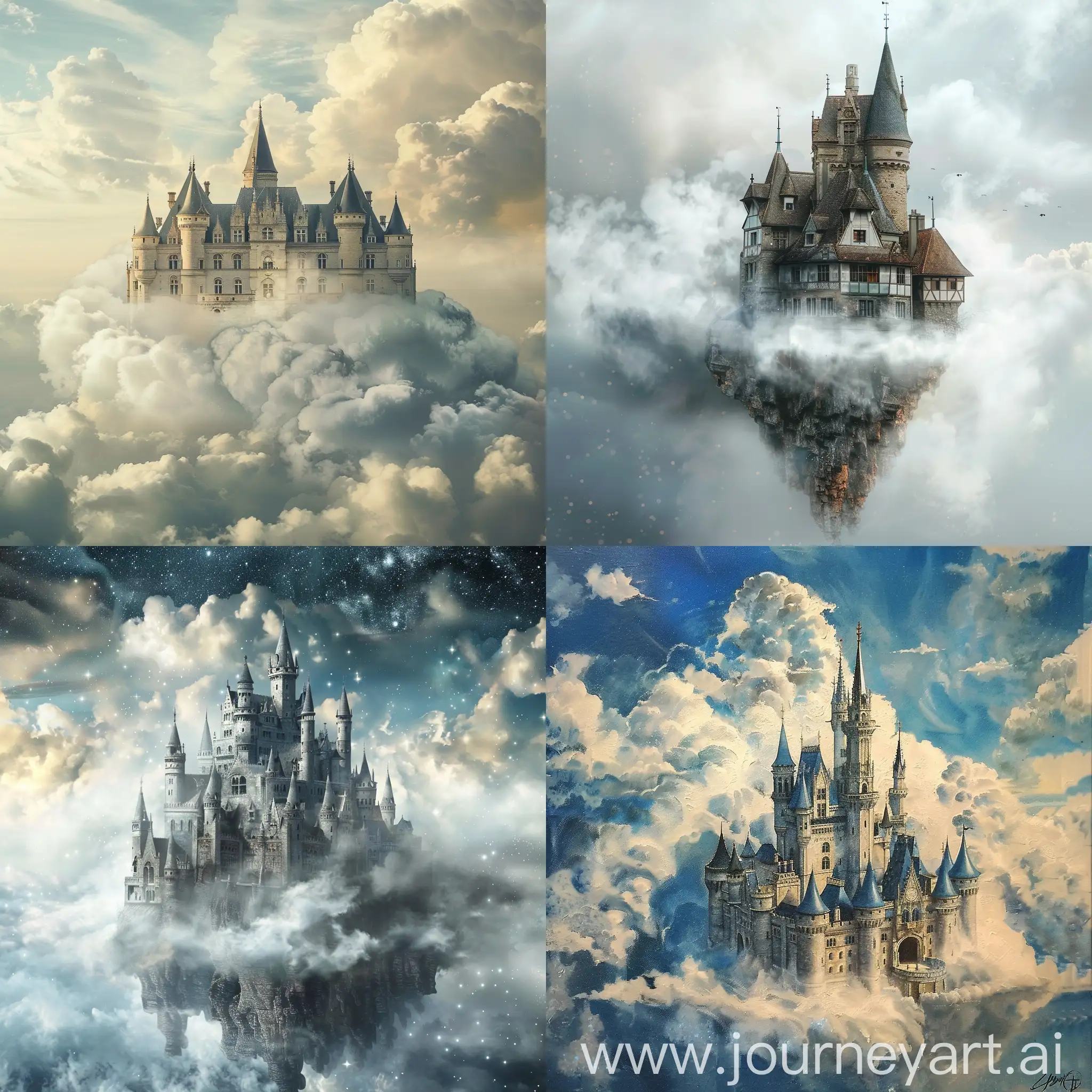 Enchanting-Castle-Floating-in-the-Clouds