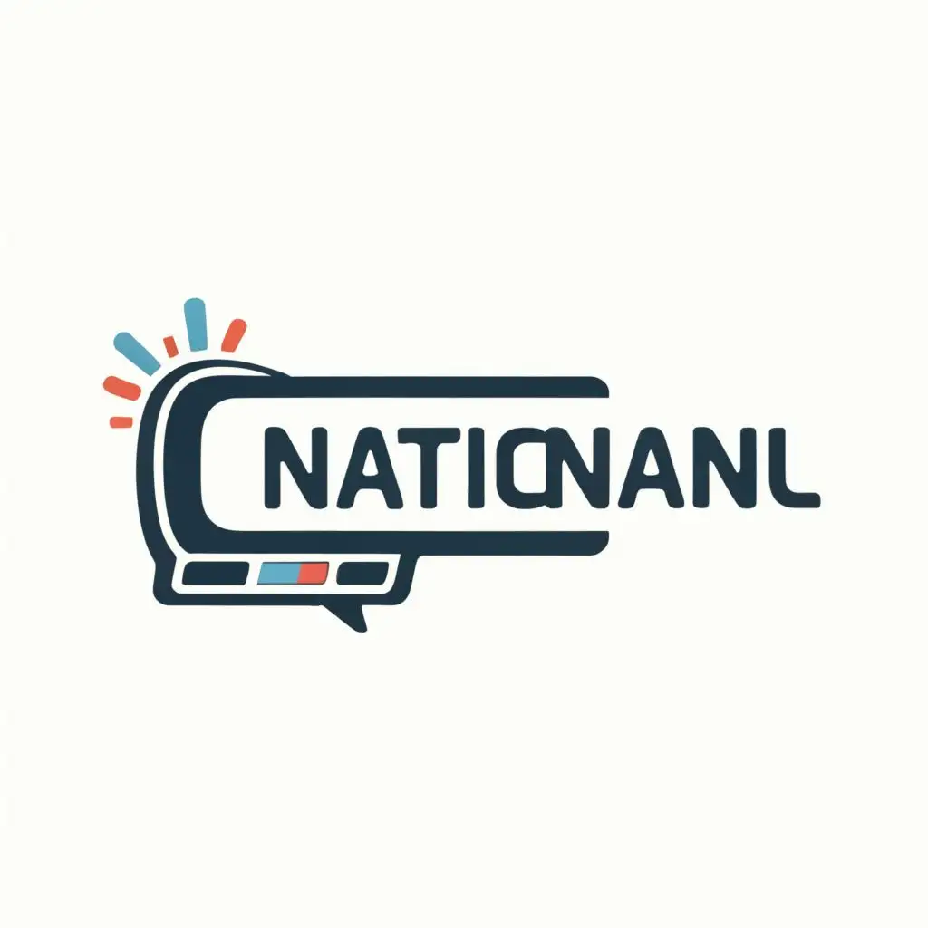 logo, TV, with the text "National", typography