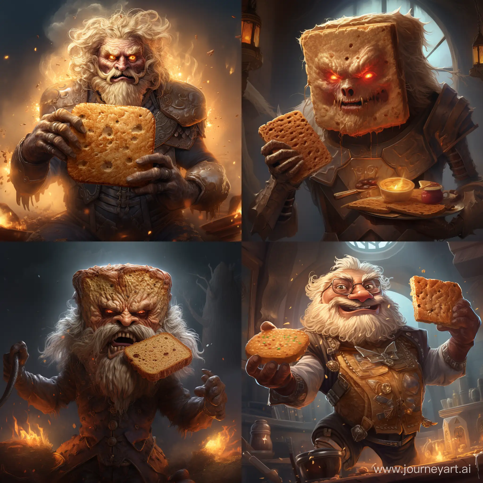 create a high fantasy character named Limp Toast