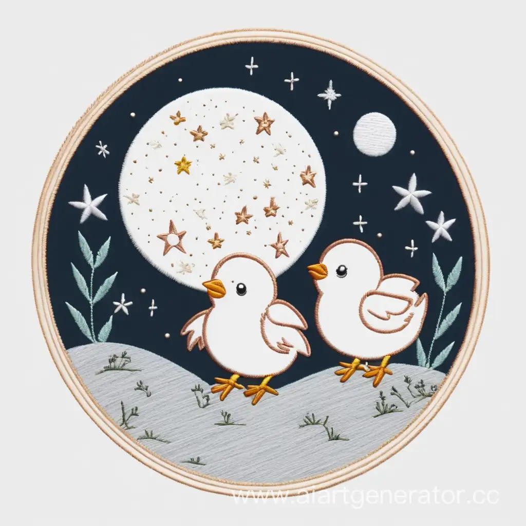Minimalist-Moon-with-Adorable-Chick-Embroidery-Design