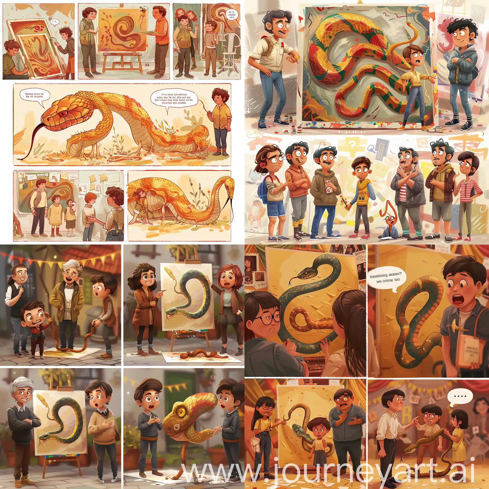 Intense-Painting-Competition-Meticulous-Snake-Artwork-Turns-Amusing