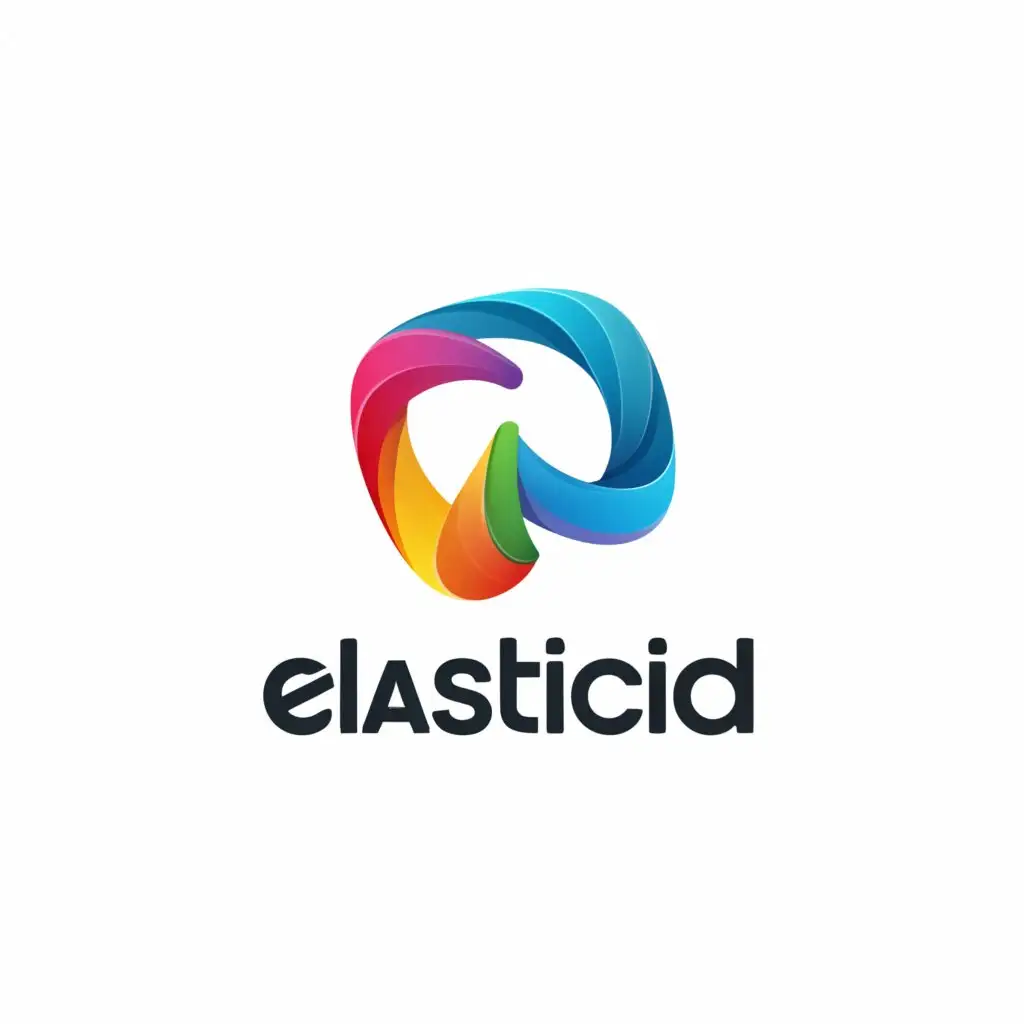 a logo design,with the text 'ElasticID', main symbol:ID,Moderate,be used in Technology industry,gradient background