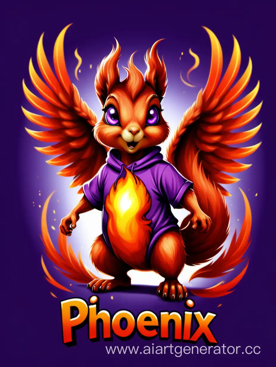 FieryWinged-Squirrel-in-4K-PHOENIX-Tshirt