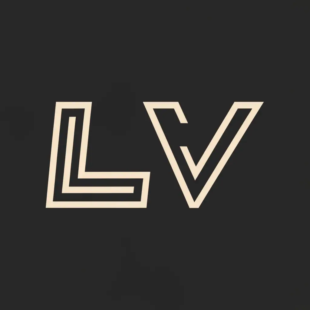 a logo design,with the text "Live", main symbol:LV,Moderate,clear background