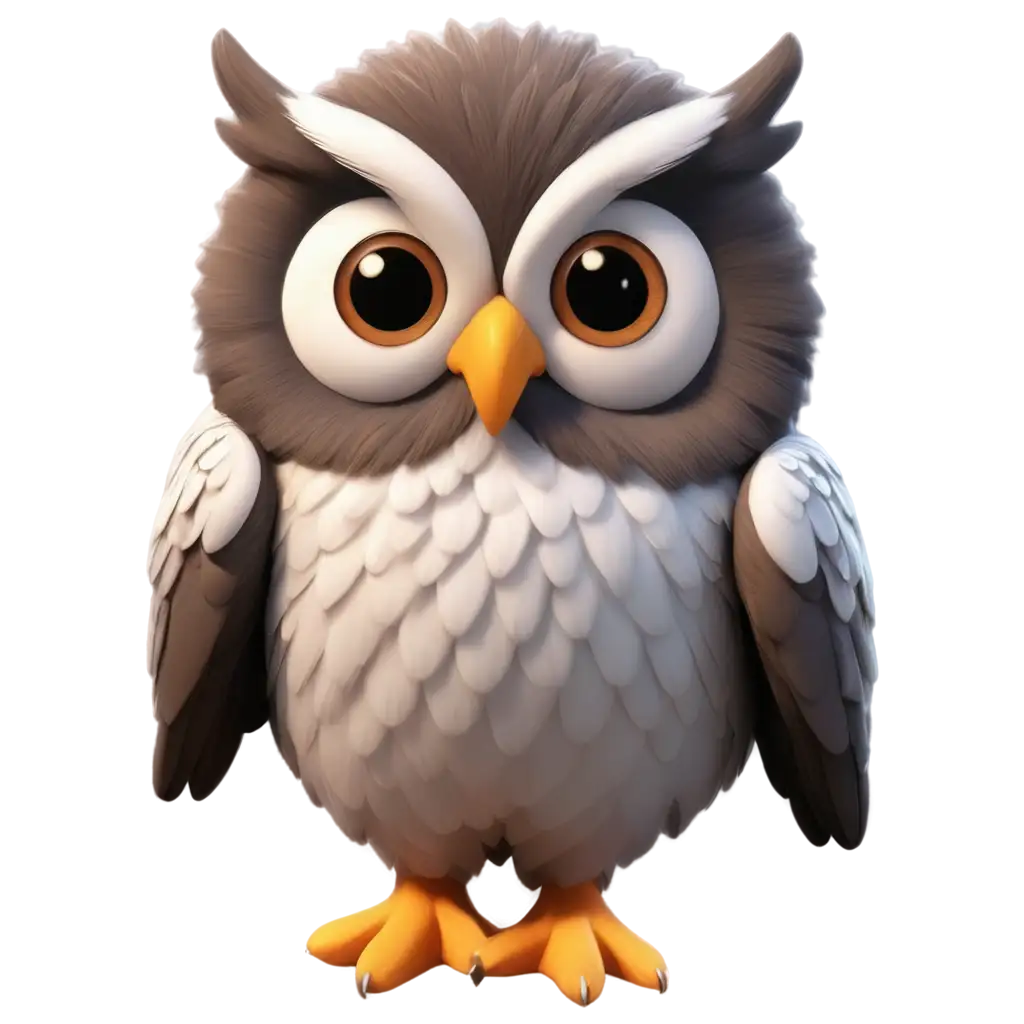 3d cute owl