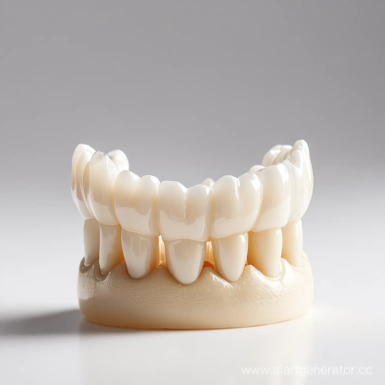 Shiny-Dental-Crown-on-Clean-White-Background