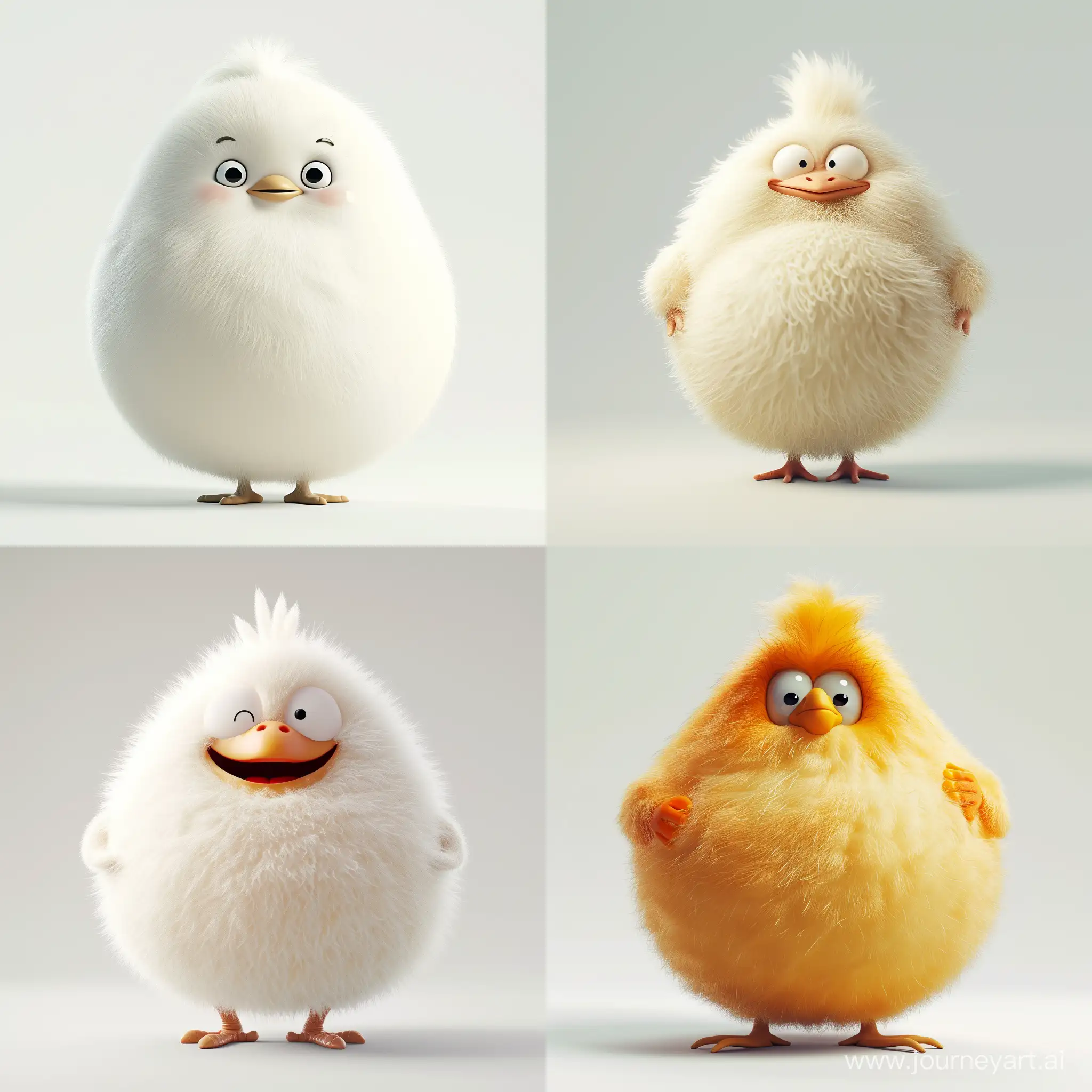 Chubby cute fluffy chicken belly, funny facial expression, exaggerated action, 3D character, white background, a bit fluffy, elongated shapes, cartoon style, minimalist - style original - chaos
12 - ar 3:4 - Stylized Original - Stylized 200