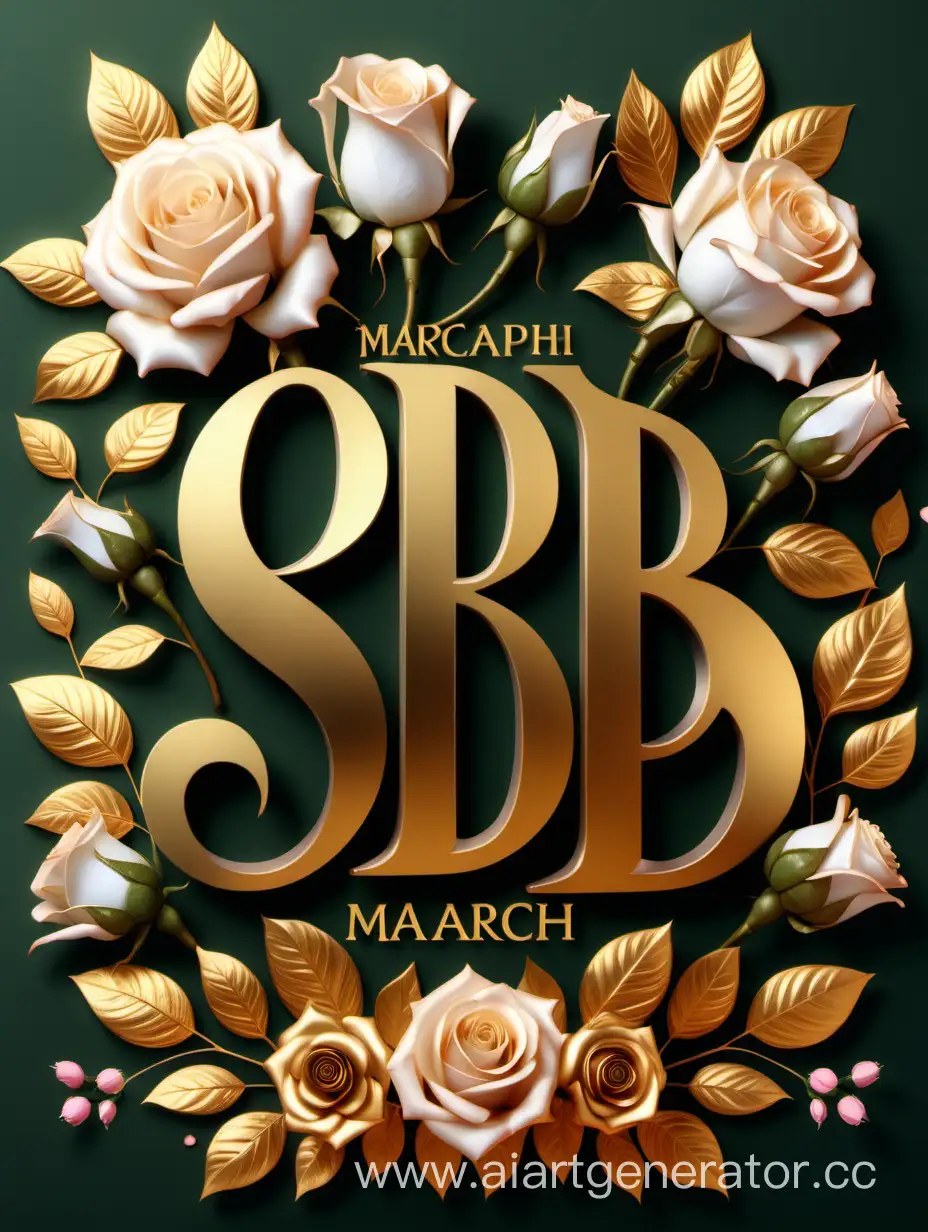 Golden-Russian-Font-Inscription-Amidst-Blooming-Roses-Celebrating-8-March