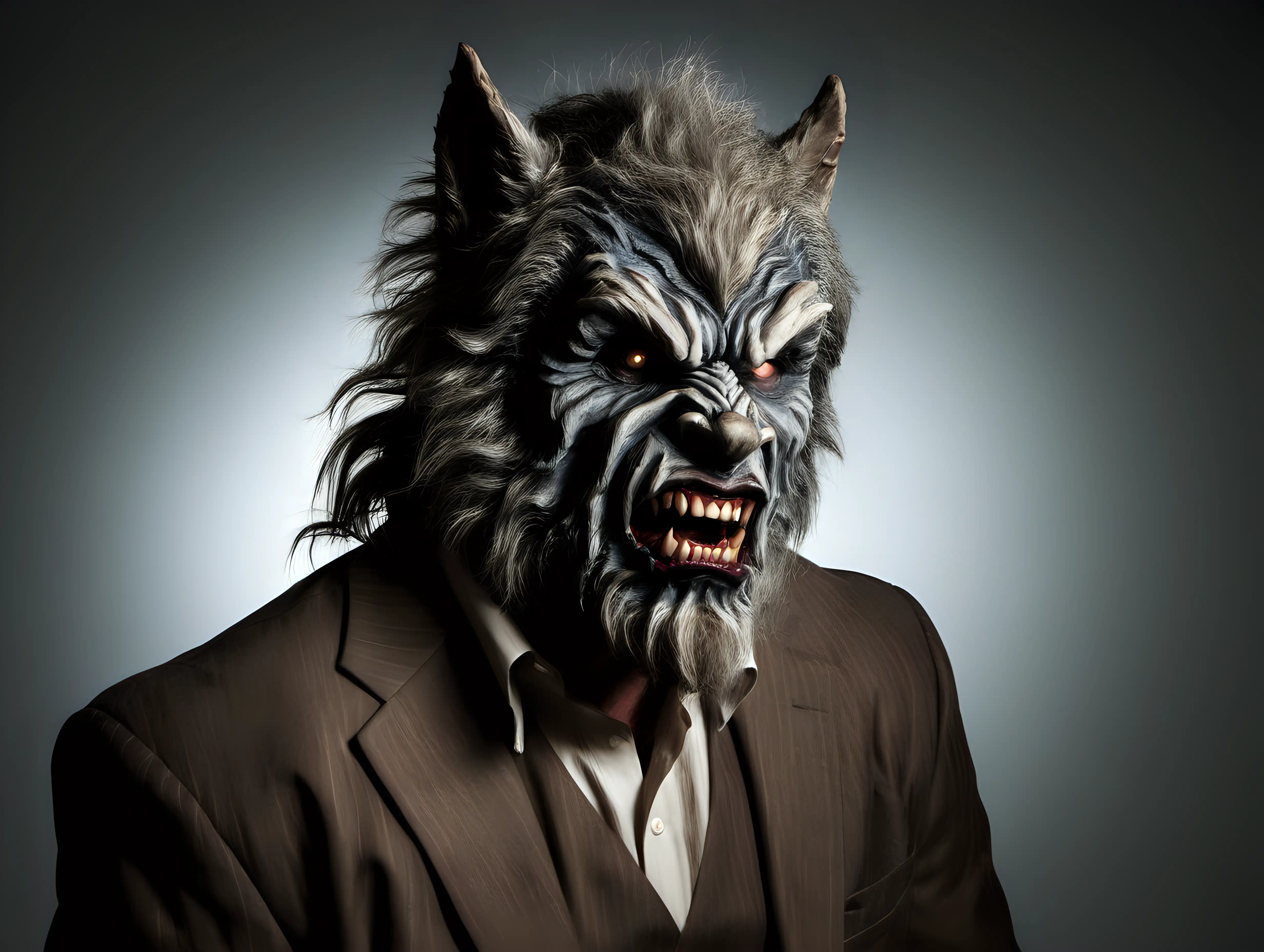 Captivating Wolfman Portrait in Studio