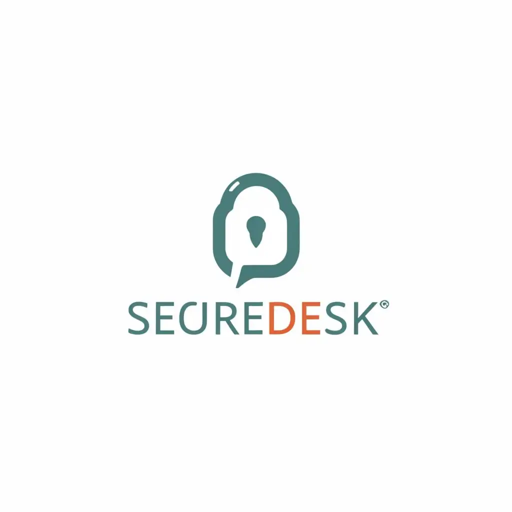 logo, Slogan should be omitted, the name SECUREDESK JOBS COMPANY should be on all Designs, with the text "SEUREDESK", typography
