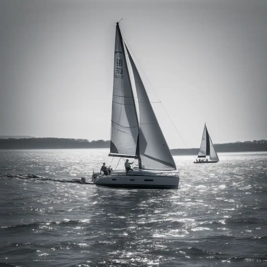 Soothing Sea Adventure Sailboat Serenity and Ocean Bliss