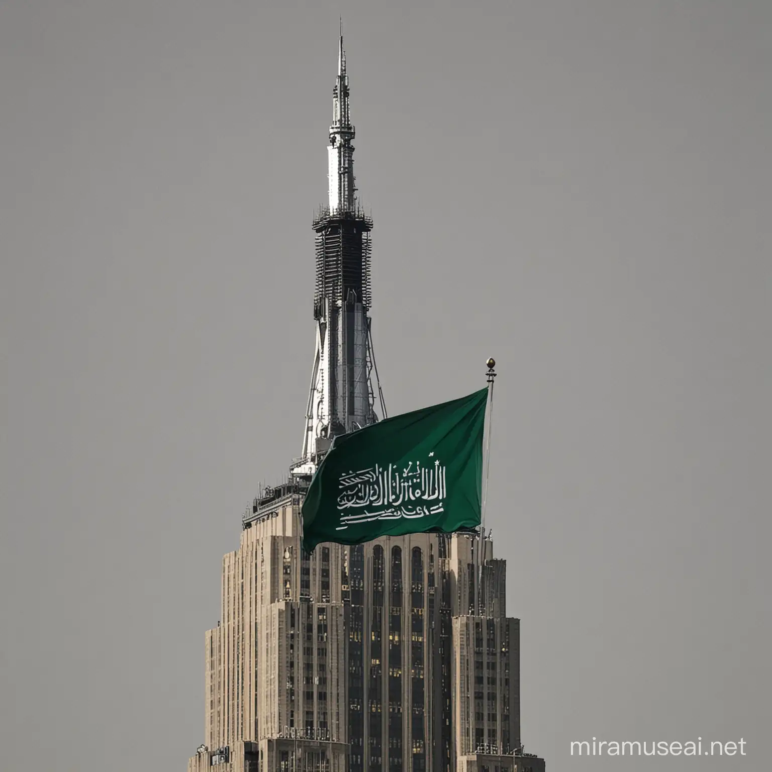 Saudi Flag Flying Atop Empire State Building