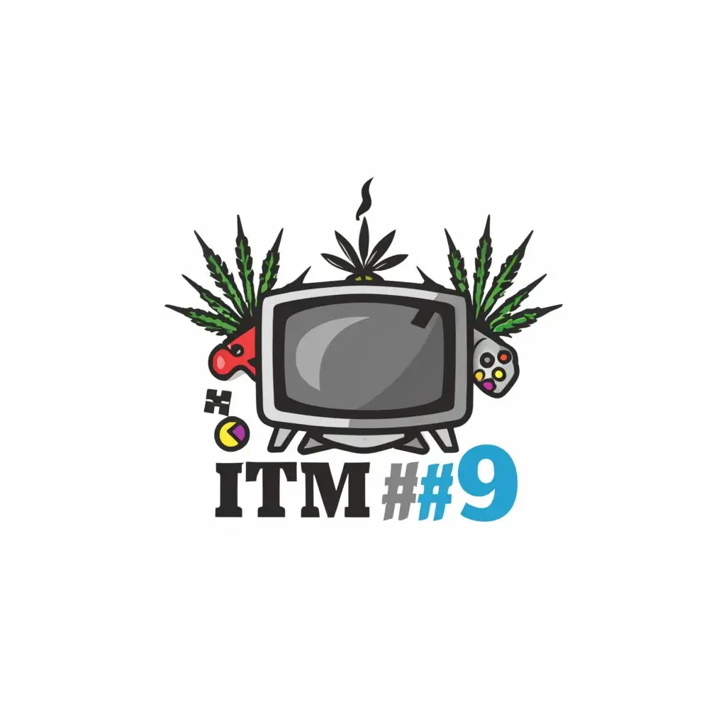 LOGO-Design-For-iTm-9-Modern-Tech-and-Gaming-Fusion-with-Subtle-Cannabis-Element