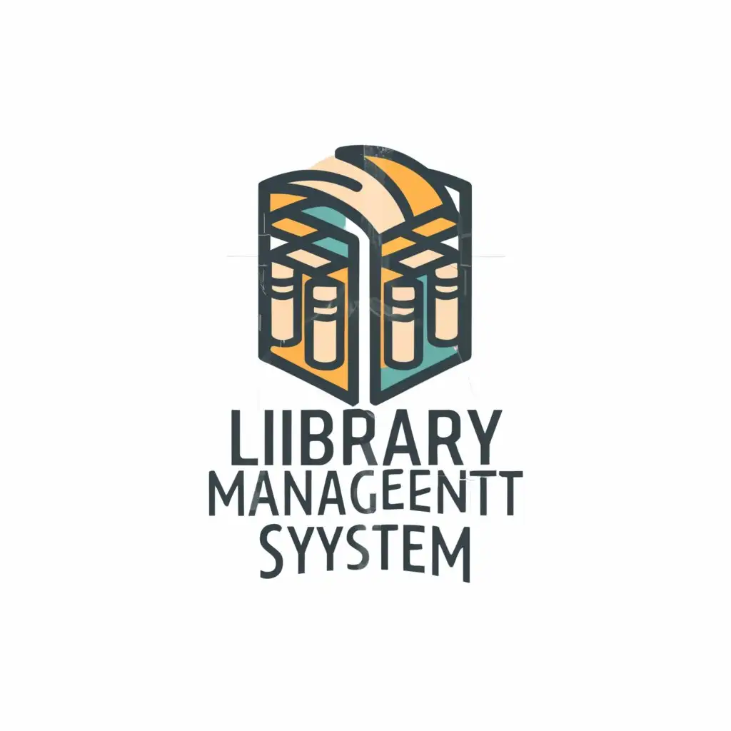 a logo design,with the text "library management system", main symbol:library,Moderate,be used in Education industry,clear background