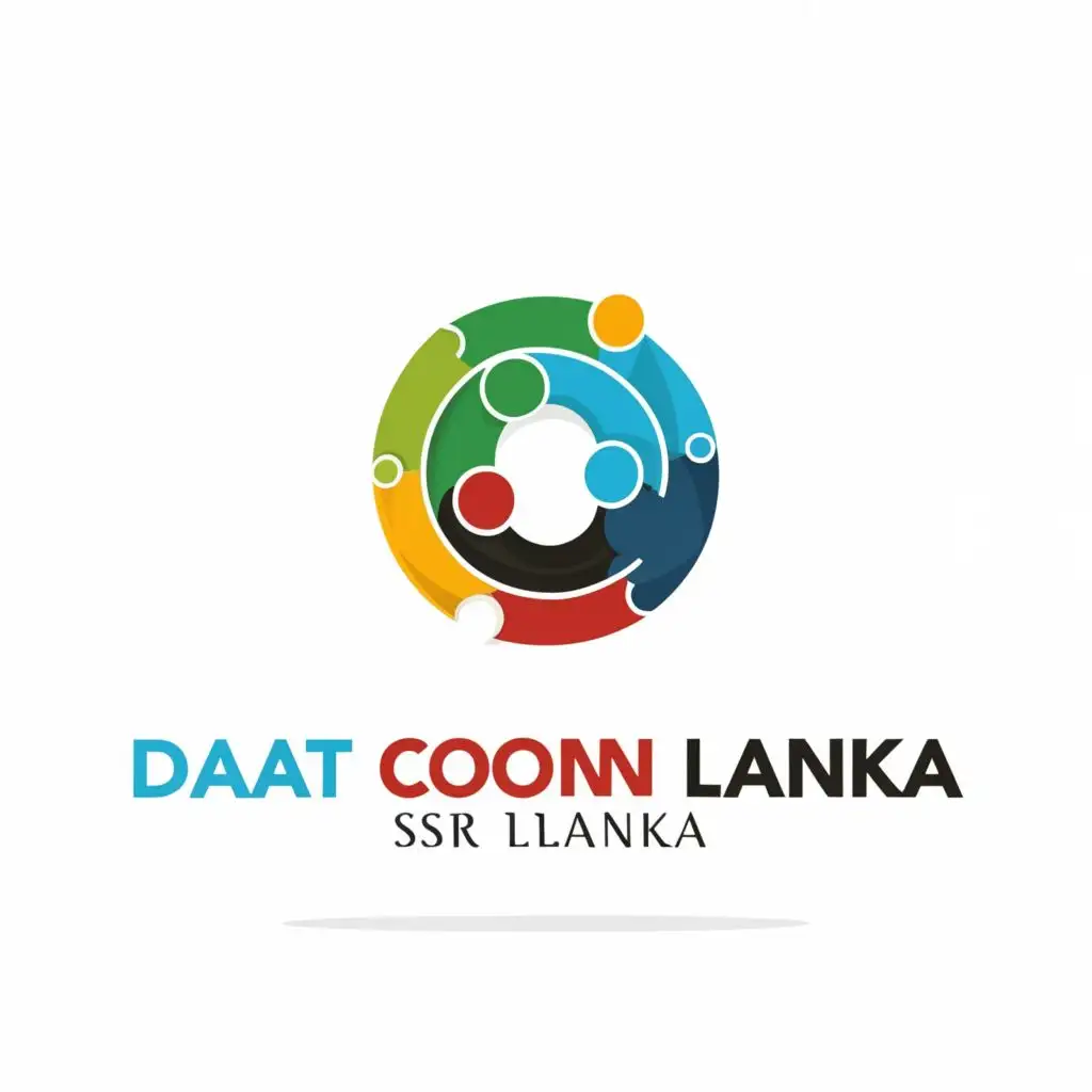 logo, Create a professional logo for a data science learning community that incorporates related symbols. select colors to represent the community's values of intelligence, growth, and innovation., with the text "Data Con Sri Lanka", typography, be used in Technology industry