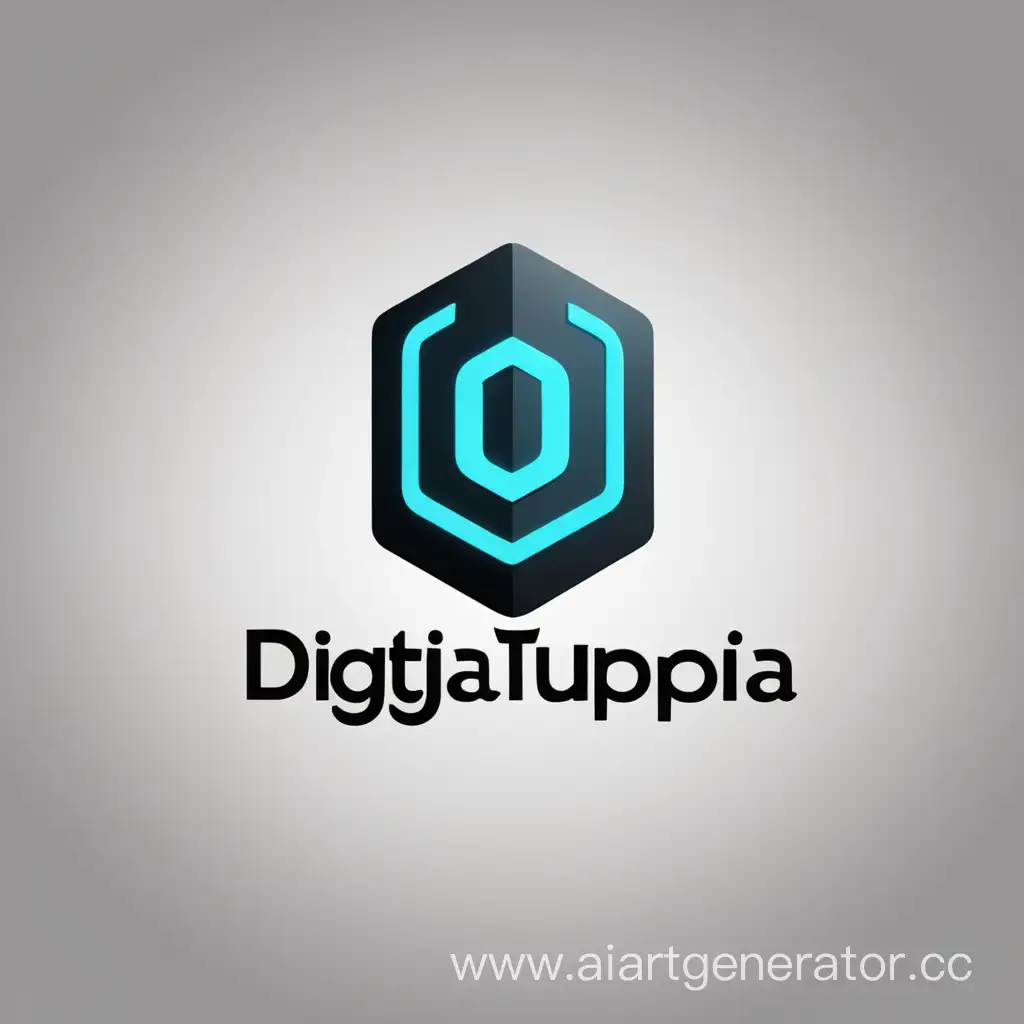 Futuristic-Emblem-for-DigitalUtopia-Beginning-Of-The-End-Game-Logo