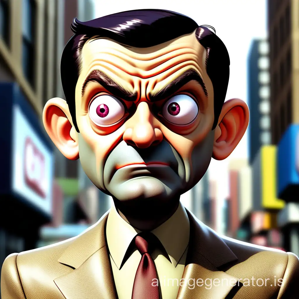 Imagine a  Mr. Bean from marvel comics in the style of