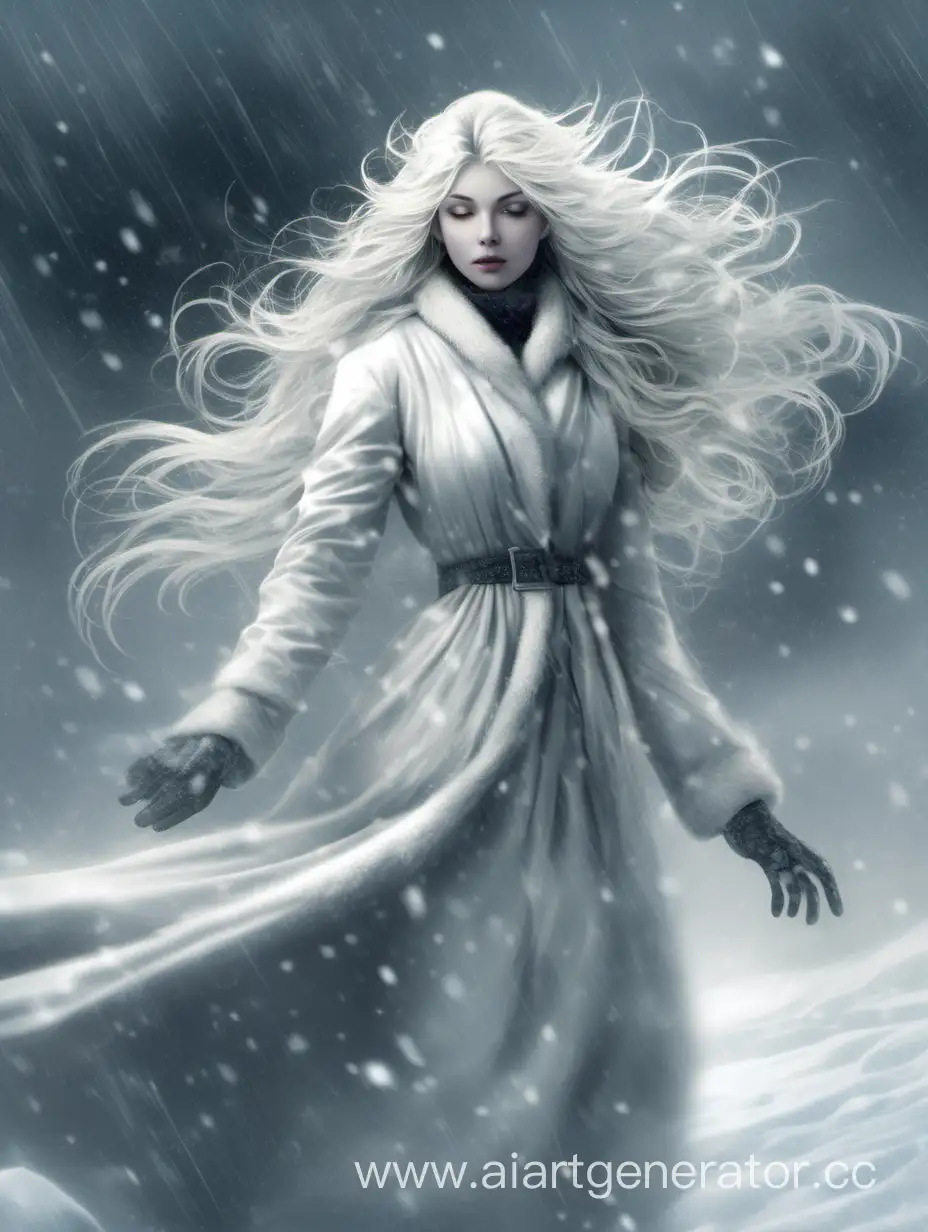 Снежный Циклон Ольга, если бы была человеком, выглядела бы как прекрасная девушка с длинными белыми волосами, которые мягко развеваются на ветру. Она была бы одета в длинное белое платье, которое напоминает падающий снег. Ее лицо было бы бледным и холодным, но в то же время очень красивым и притягательным. Глаза Ольги были бы ярко-голубыми, как ледники, и в них отражалась бы сила и мощь снежного циклона. Вокруг нее всегда была бы атмосфера холода и свежести, а ее присутствие вызывало бы ощущение спокойствия и безмятежности.
