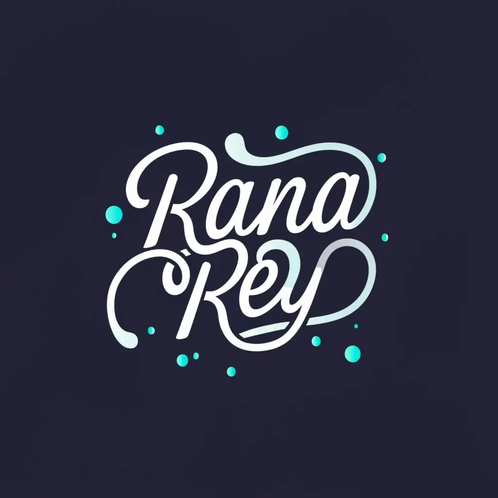 a logo design,with the text "Rana Rey", main symbol:Bubbles and water,Moderate,clear background