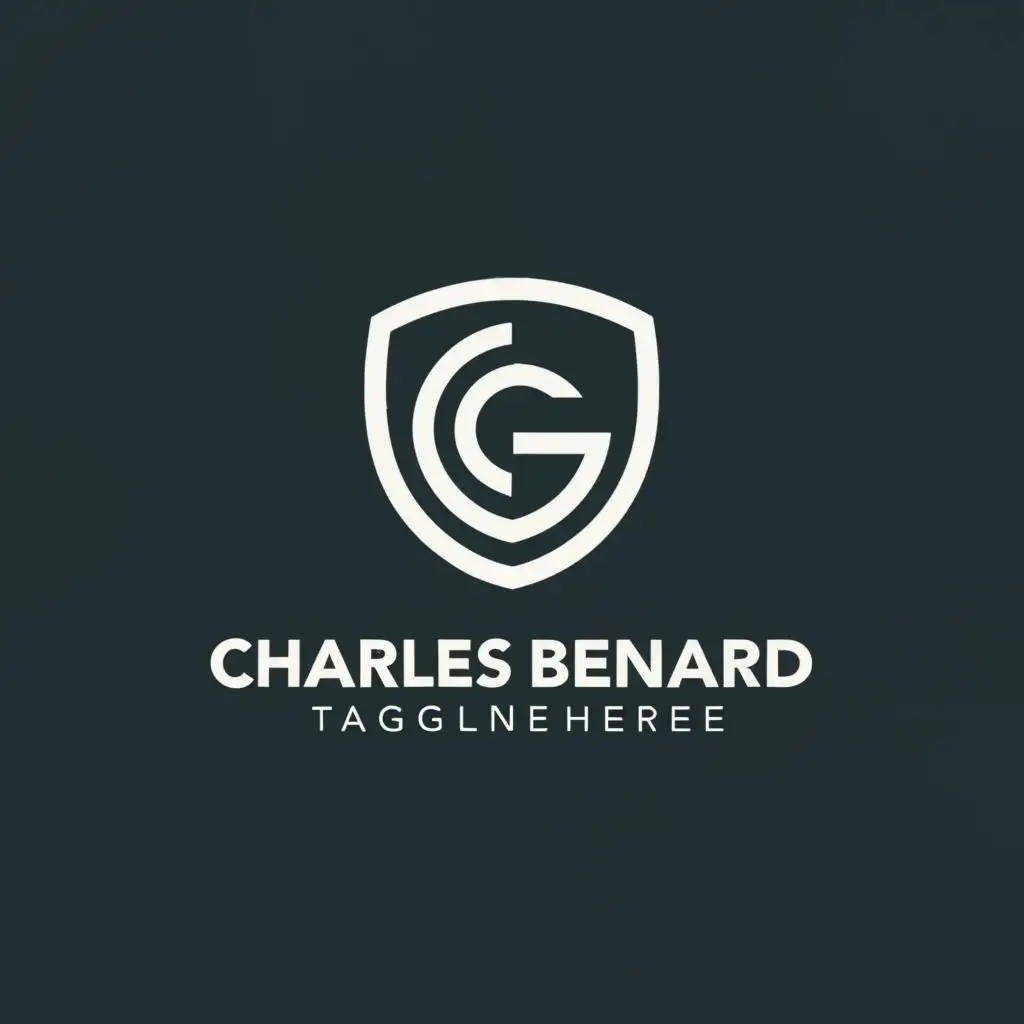 logo, shield icons looks like a combination of the letters CB, with the text "Charles Bernard", typography, be used in Retail industry