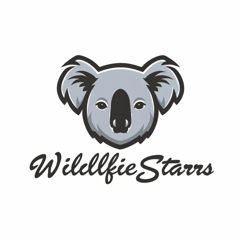 a logo design,with the text "Wildlifestars", main symbol:create a logo called "Wildlifestars",  the logo name is "Wildlifestars",  create a logo for my young kid's project: Wildlifestars. We are focused on the koala ao a koala in the logo could be good.

The logo should represent the essence of the brand - one that's dedicated to wildlife and animal conservation.

 in creating impactful, fun, memorable logos. It needs to have "Wildlifestars" and it can be just words or have extra icon / image as well. ,complex,be used in Animals Pets industry,clear background