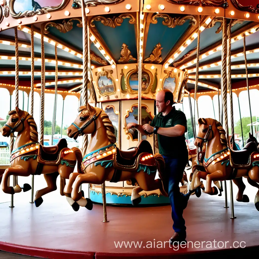 Vibrant-Carousel-Riding-Experience-with-Instructor-Guidance