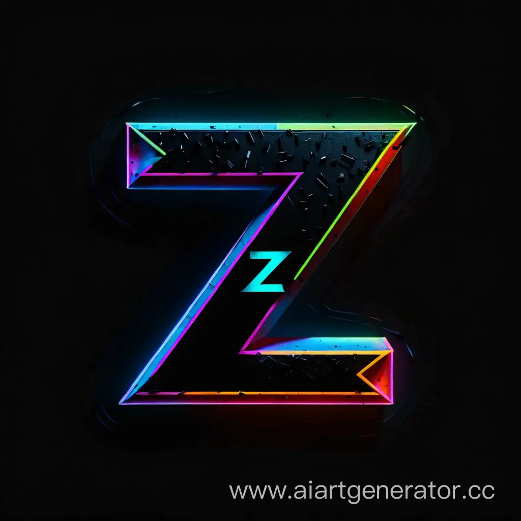 Vibrant-Neon-Z-Profile-Picture-on-Stylish-Black-Background
