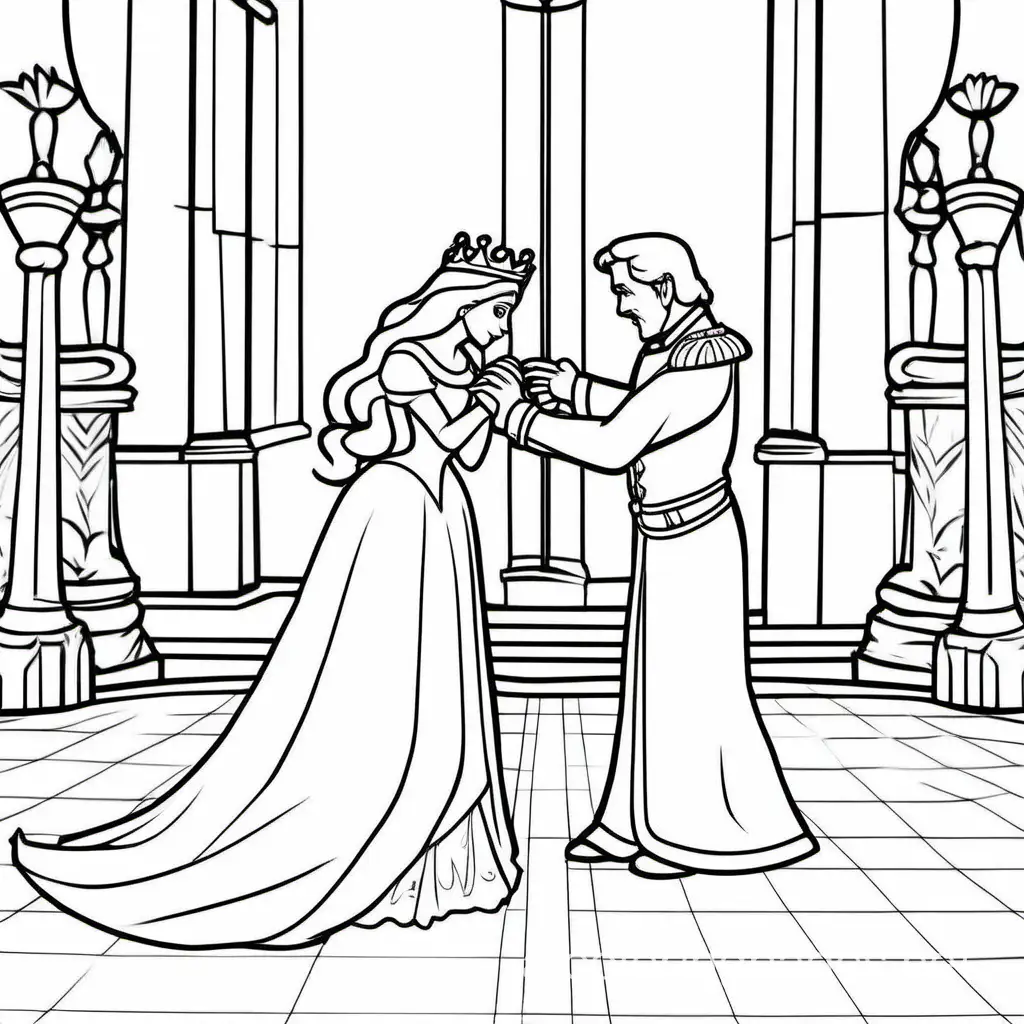 Princess-Bowing-to-King-Coloring-Page-for-Kids