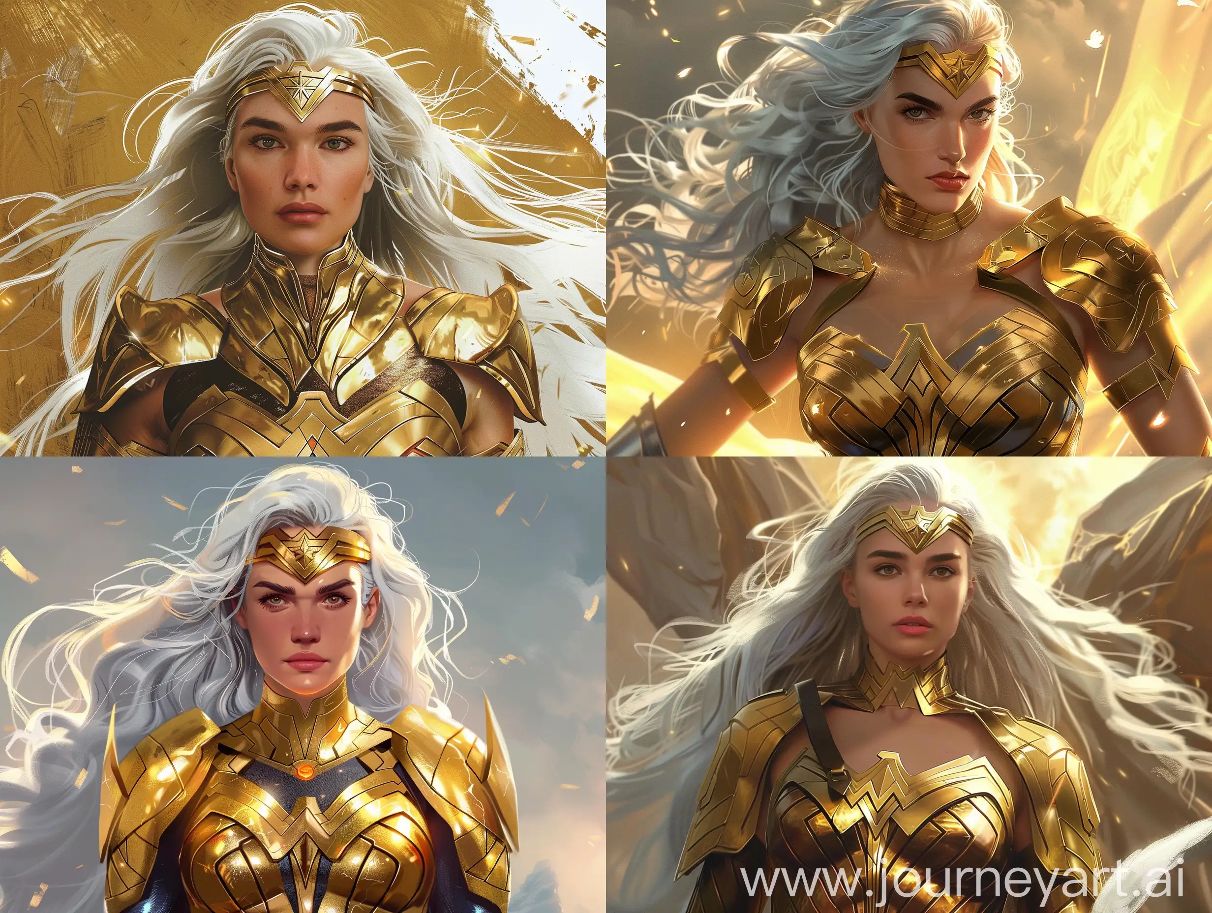 Powerful-Wonder-Woman-in-Golden-Armor-with-Elegant-White-Hair