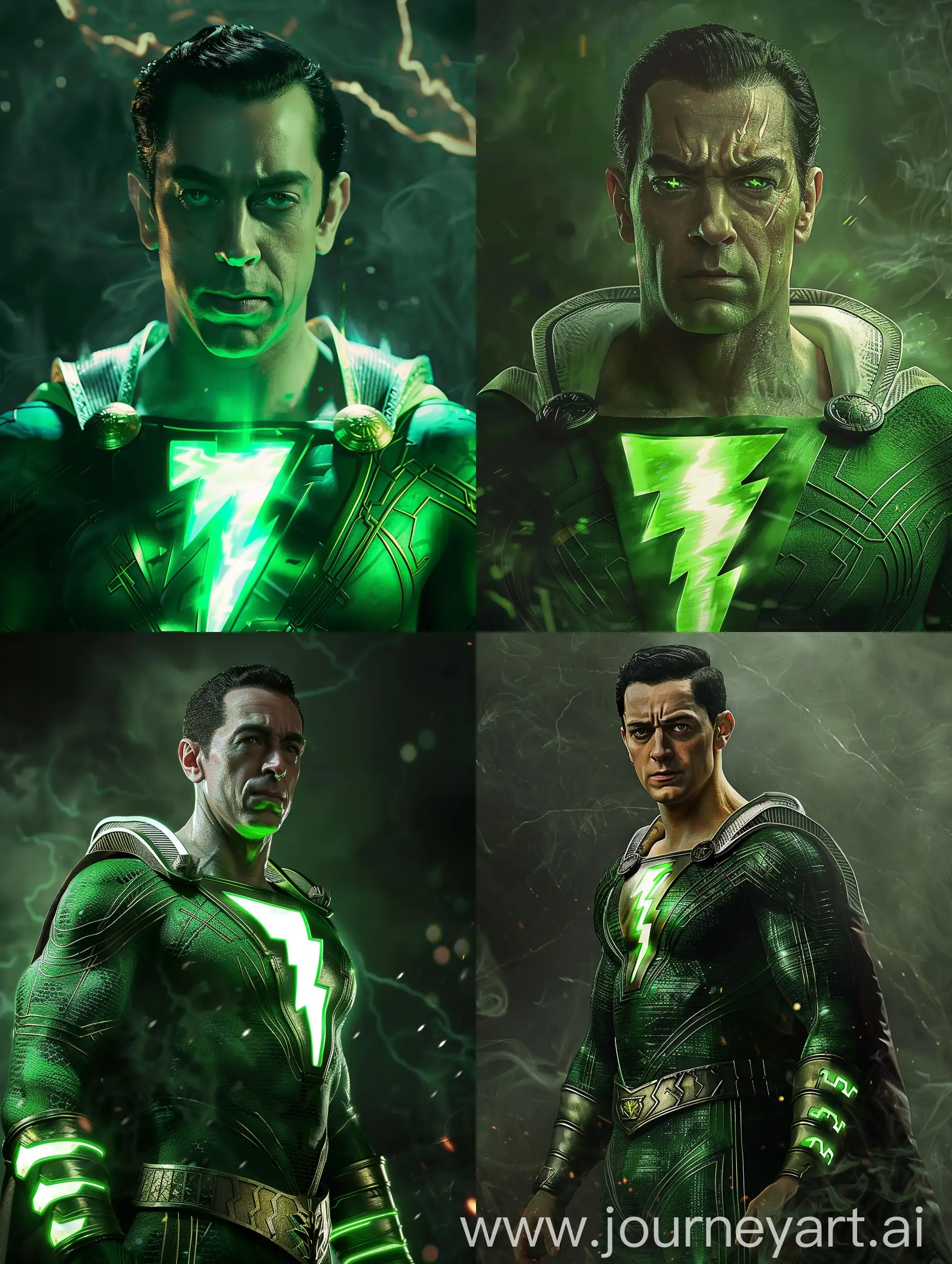 Dynamic-Shazam-and-Green-Lantern-Mix-Action-from-2024-Movie