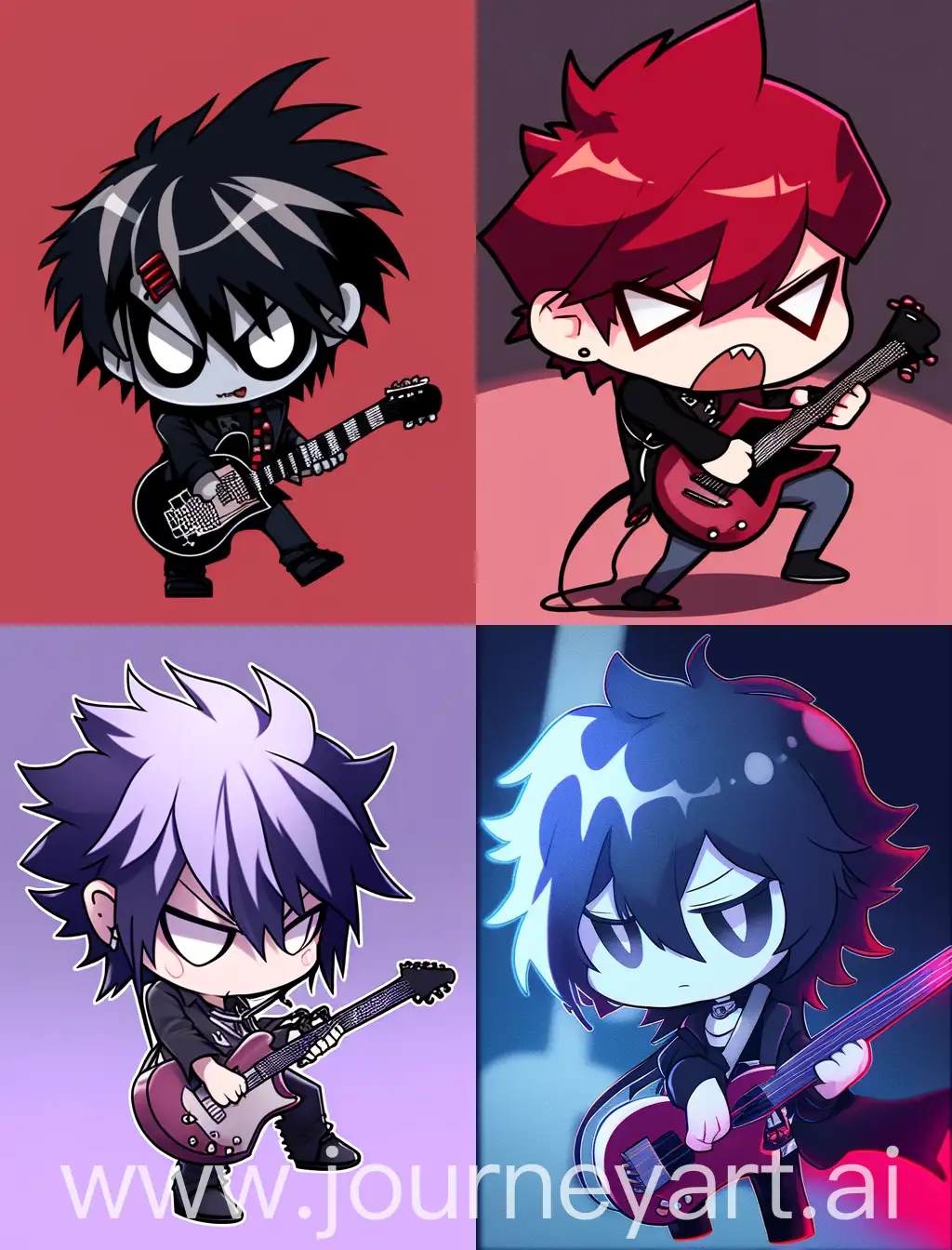Chibi-Emo-Guy-Playing-Guitar-in-Cartoon-Anime-Style-with-Spooky-Background