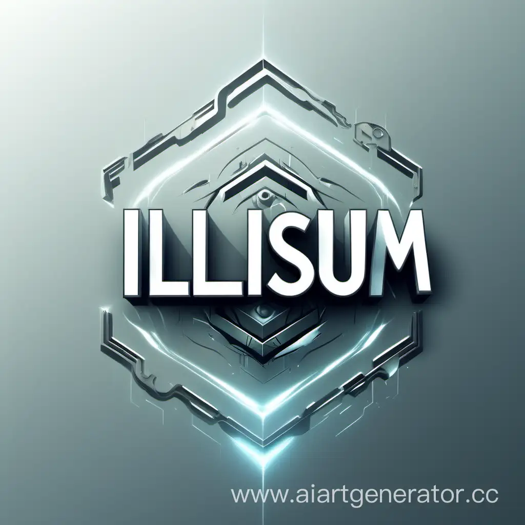 Сделай футуристический логотип связанный со словом Illusium