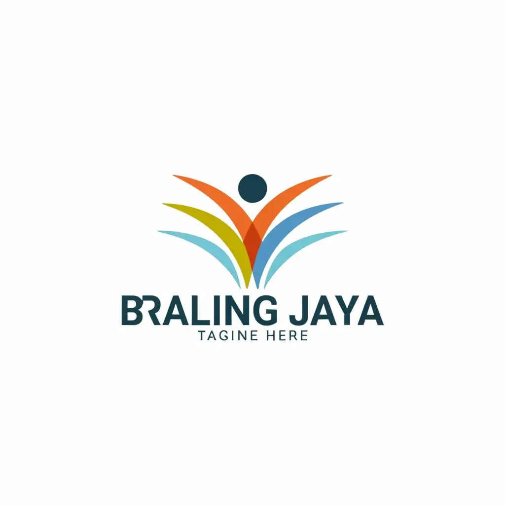 a logo design,with the text "Braling Jaya", main symbol:a man,Minimalistic,be used in Nonprofit industry,clear background