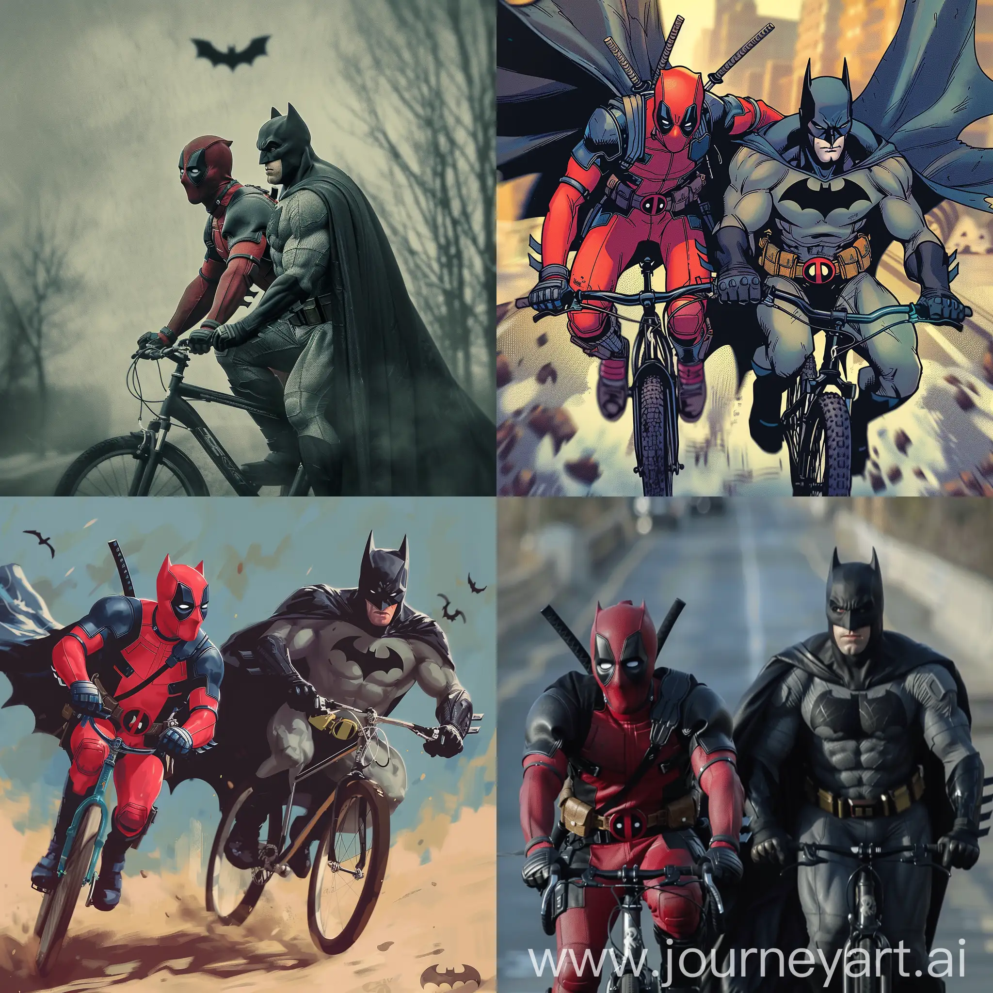 Deadpool-and-Batman-Riding-on-Bike-Epic-Superhero-Duo-Adventure