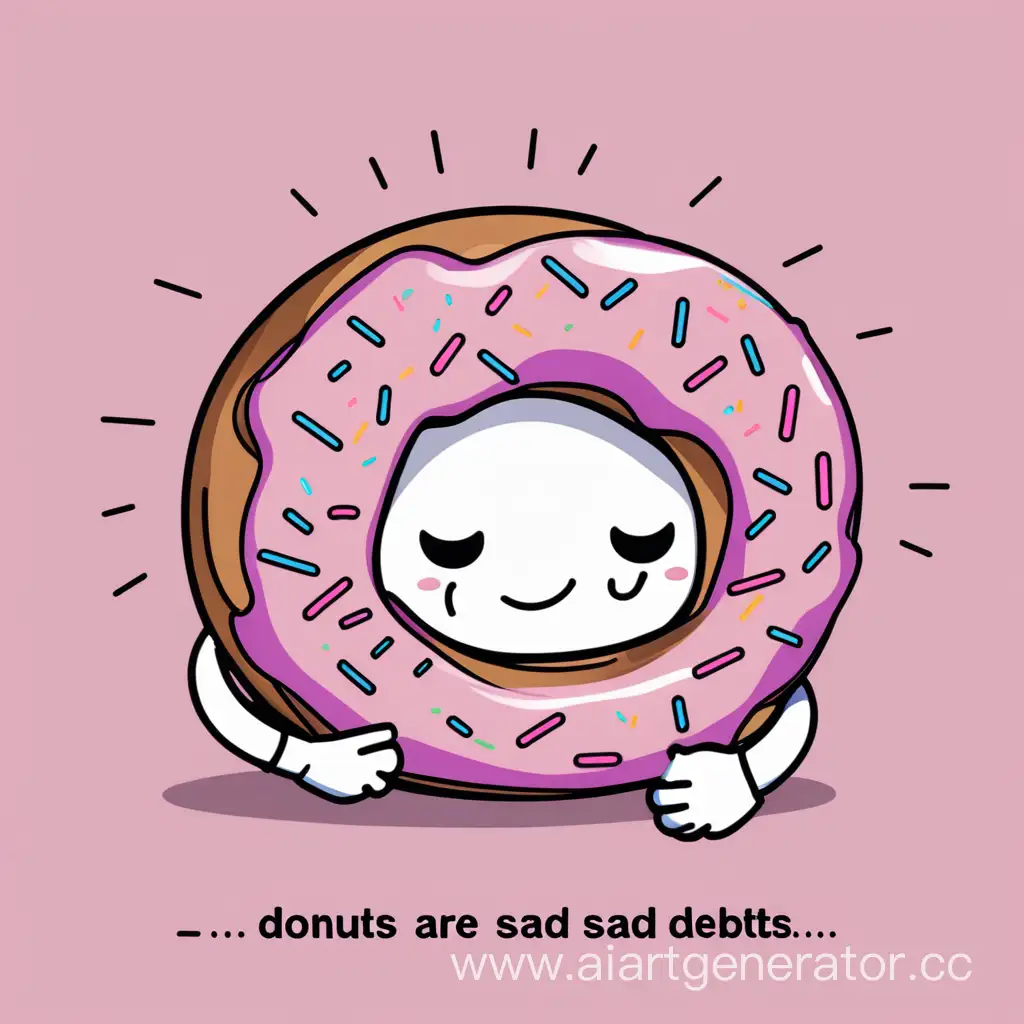 Melancholic-Donut-Debts-Symbolic-AI-Art-Depicting-Sorrowful-Indulgence