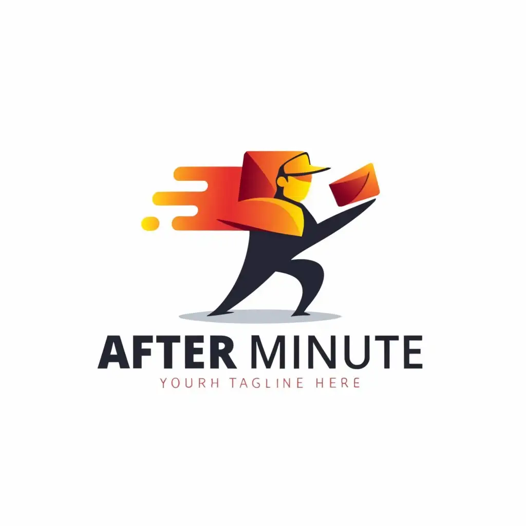 a logo design,with the text "After Minute ", main symbol:Delivery consumer fast,complex,be used in Retail industry,clear background