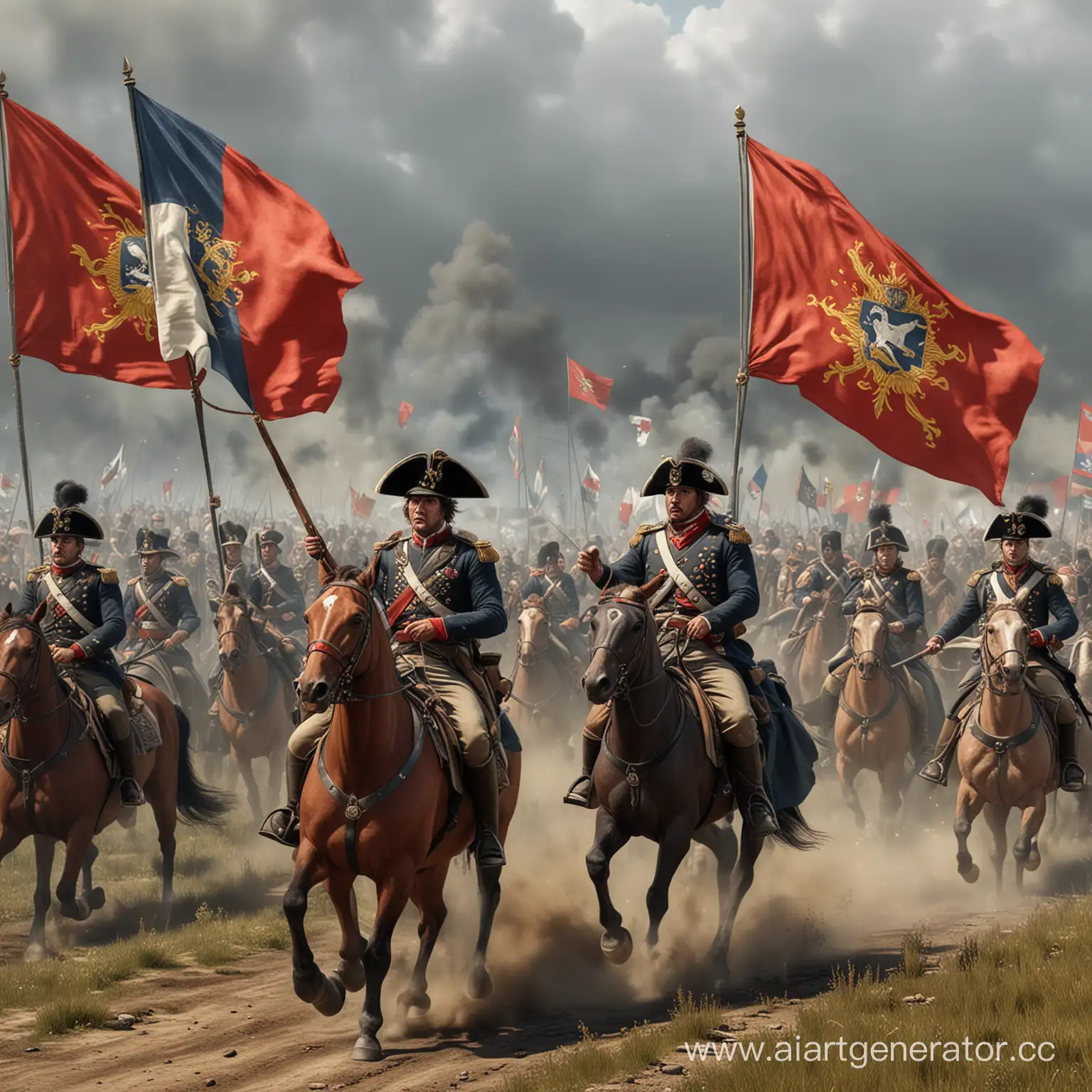 Computer-Graphics-Depicting-the-Epic-Battle-of-Borodino-with-Flag
