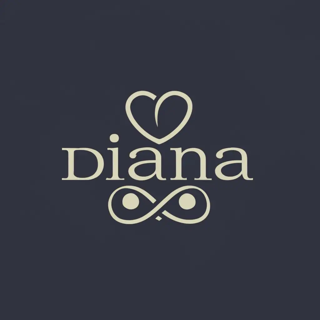 a logo design,with the text "Diana", main symbol:D,complex,be used in Nonprofit industry,clear background