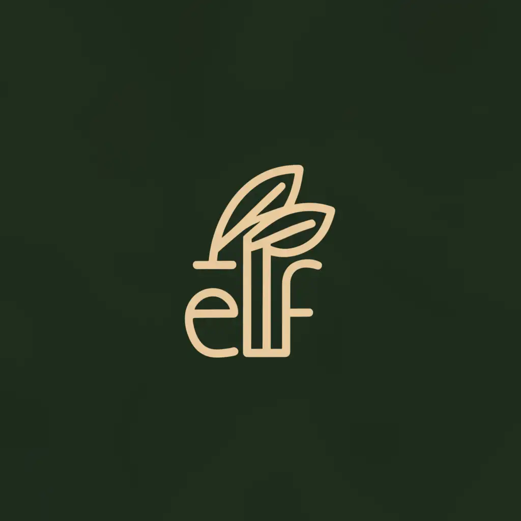 LOGO-Design-For-Elf-Elegant-Elfo-Font-with-Intricate-Symbol-for-Retail-Branding