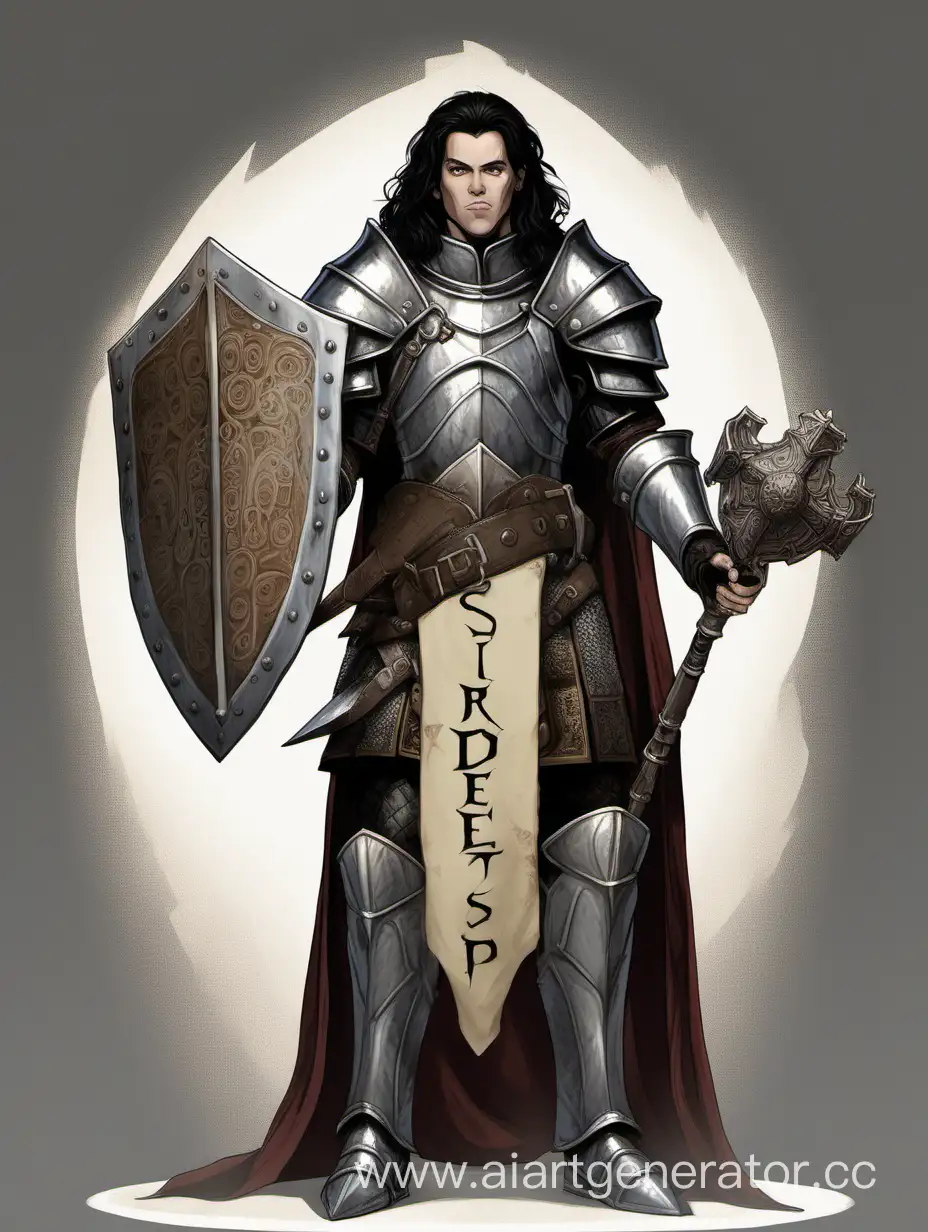Dungeons-and-Dragons-Priest-in-Scale-Armor-with-Mace-and-Shield
