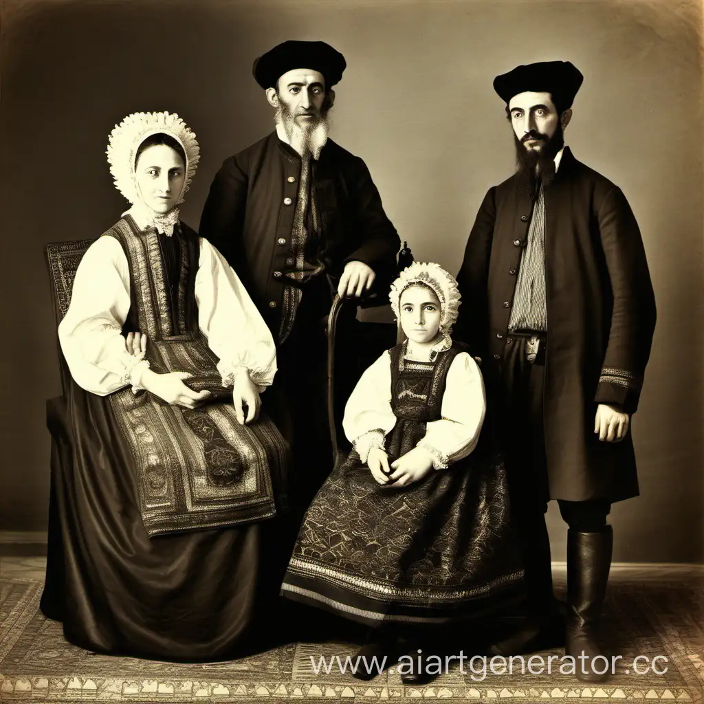 A family of Jews from Chisinau 18th century
