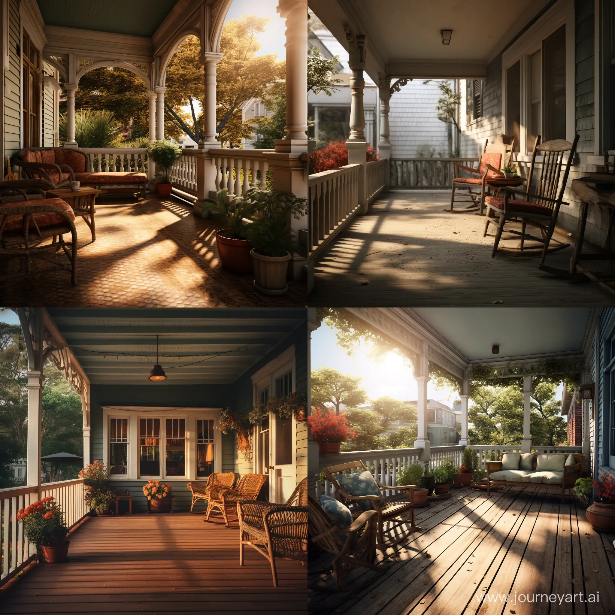 Cozy-Porch-with-Blooming-Flowers-and-Welcoming-Chairs
